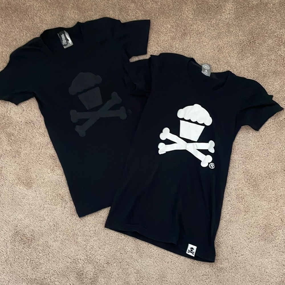 Two Johnny Cupcakes tshirts size small
